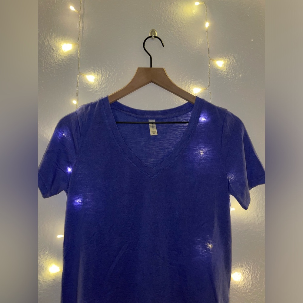 Athleta V-neck Tee | XS | Purple - Picture 3 of 4